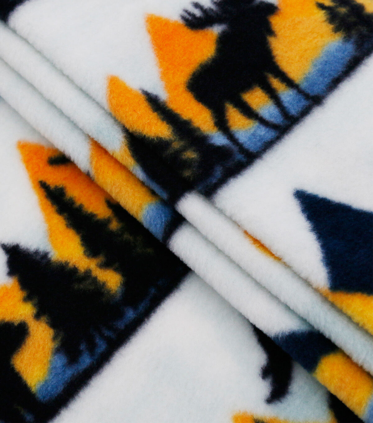 Sunset Animal Stripes Anti Pill Fleece Fabric