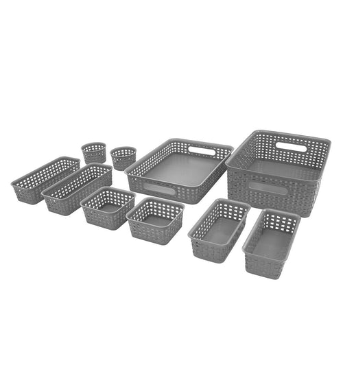 10ct Plastic Weave Bins by Hudson 43