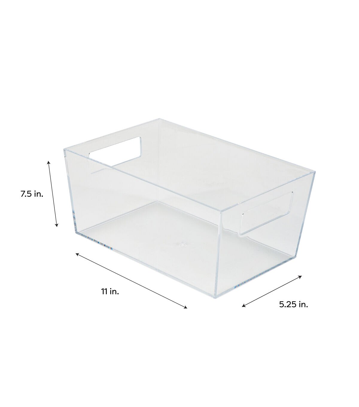 Simplify 11.5 Clear Storage Bin With Handles