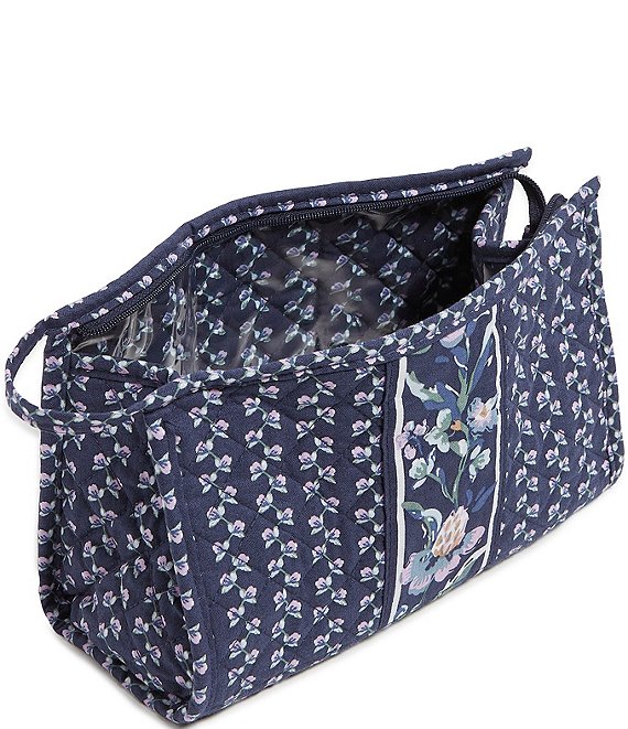 Vera Bradley Perennial Buds Trapeze Cosmetic Case