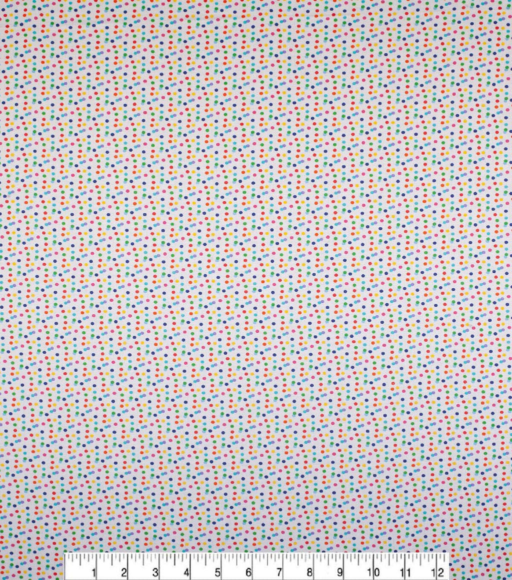 Confetti Dots Multi Celebration Cotton Fabric
