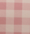 Pink Gingham Blizzard Fleece Fabric