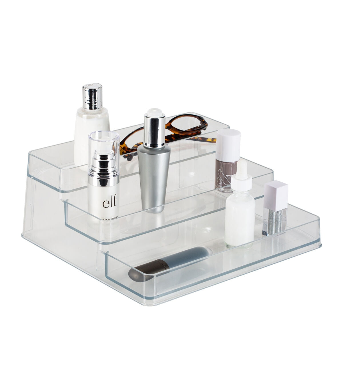 Simplify 9 x 4 Clear 3 Tier Cabinet Organizer