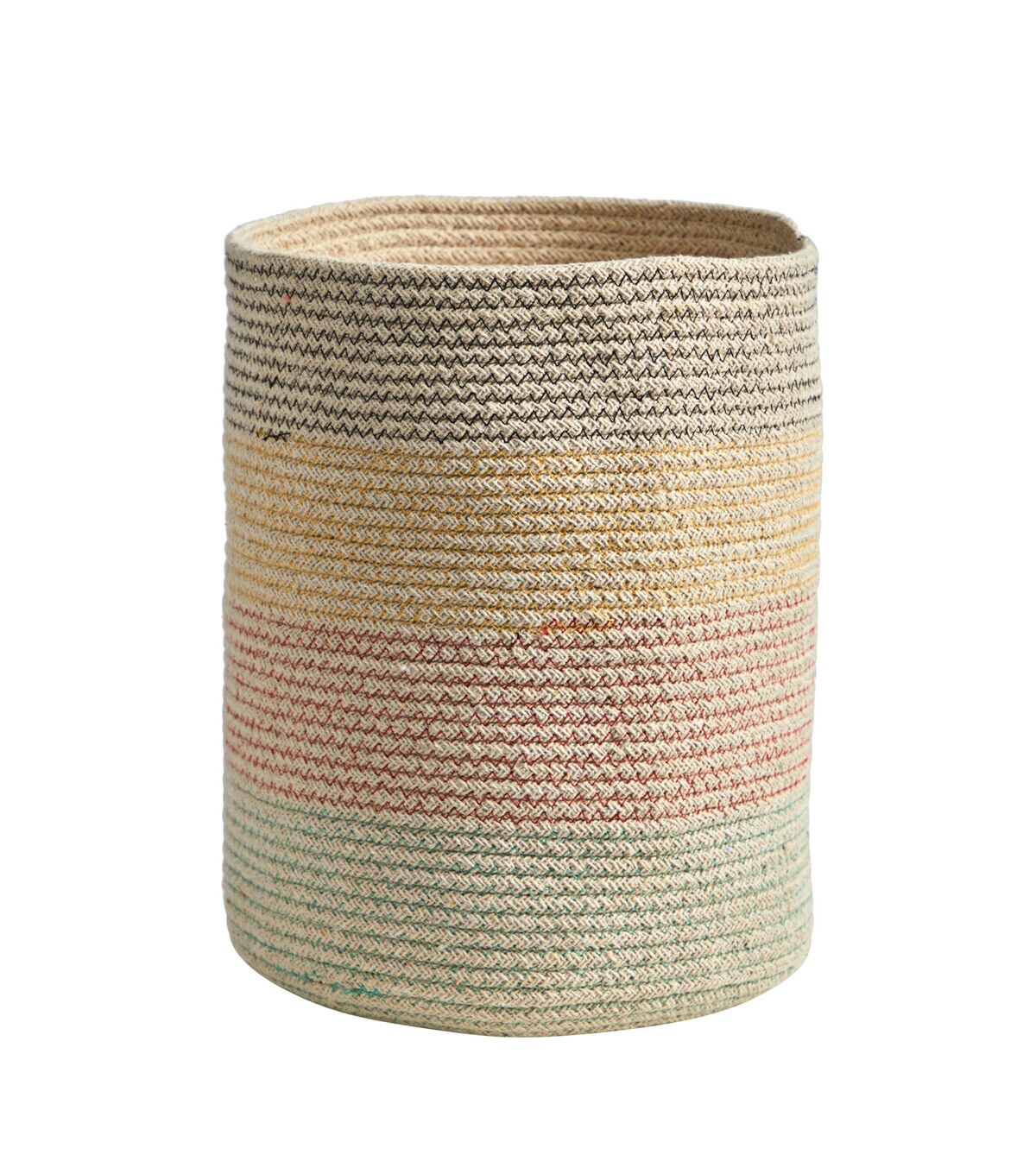 Nearly Natural 12 Multicolor Handmade Natural Cotton Woven Basket