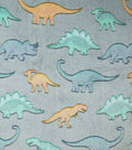 Sew Lush Dino Embossed Fleece Fabric