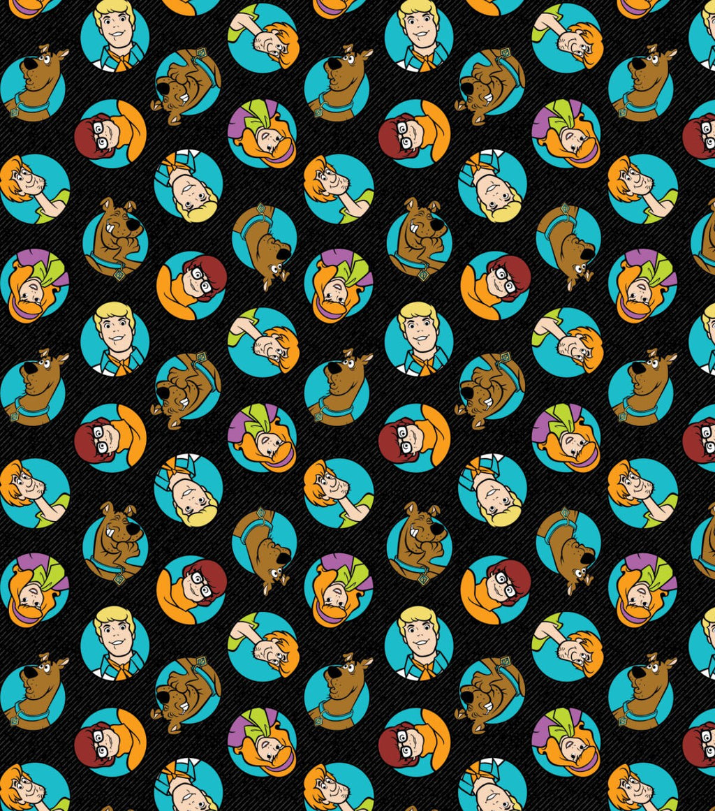 Scooby Doo Flannel Fabric Mystery Coins