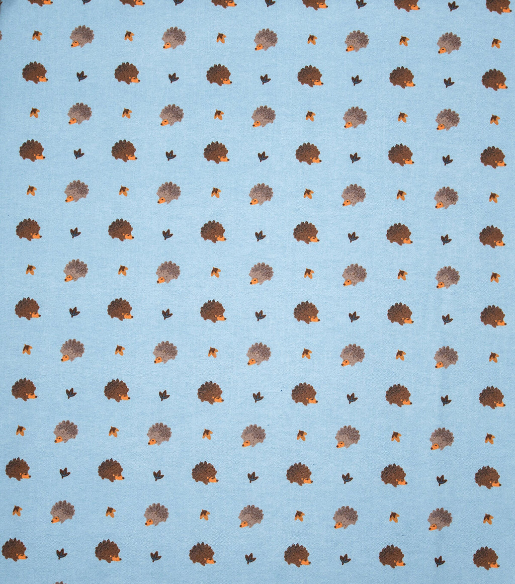 Fall Hedgehogs Super Snuggle Flannel Fabric