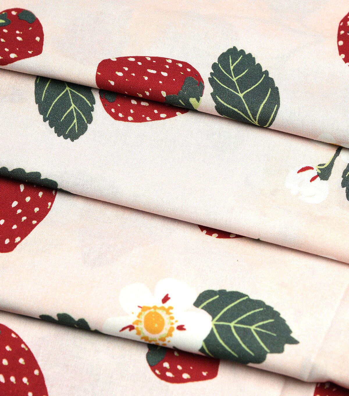 Strawberry & Floral Quilt Cotton Fabric by Keepsake Calico