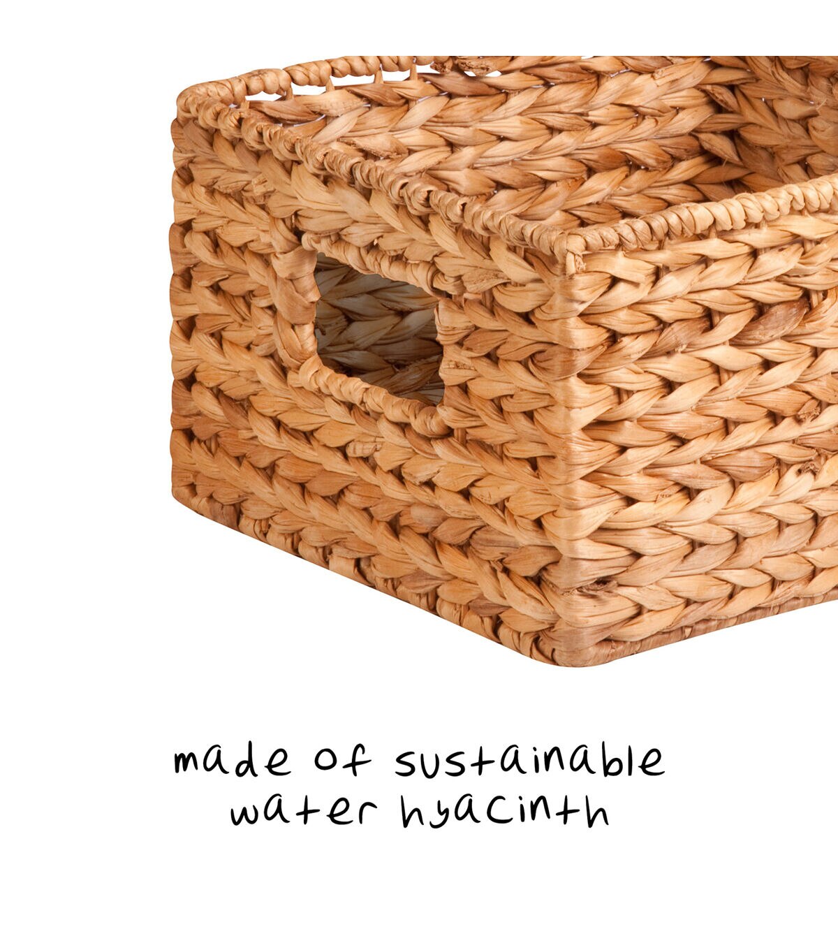 Honey Can Do 12 x 7 Nested Hyacinth Storage Baskets 3ct