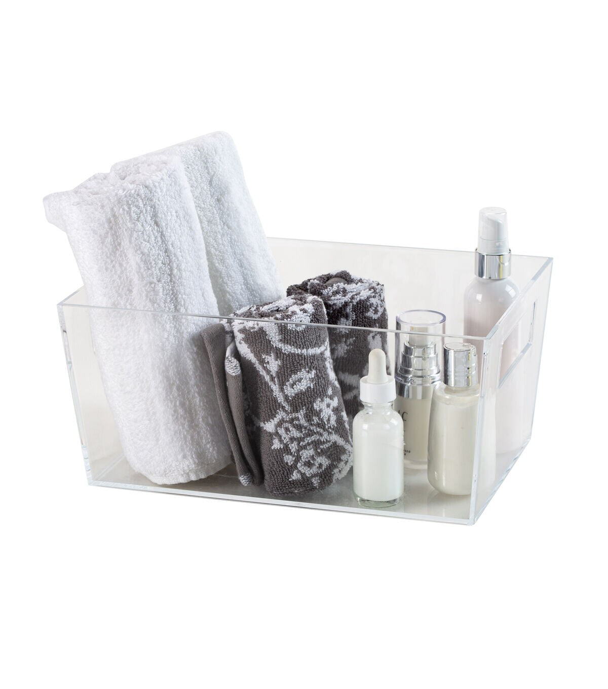 Simplify 11.5 Clear Storage Bin With Handles