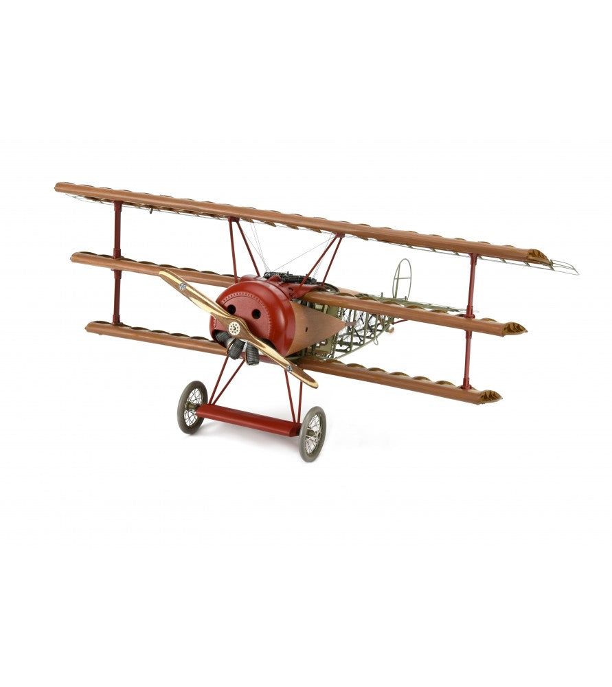 Fighter Fokker Dr I. 1:16 Wooden and Metal Aircraft Model