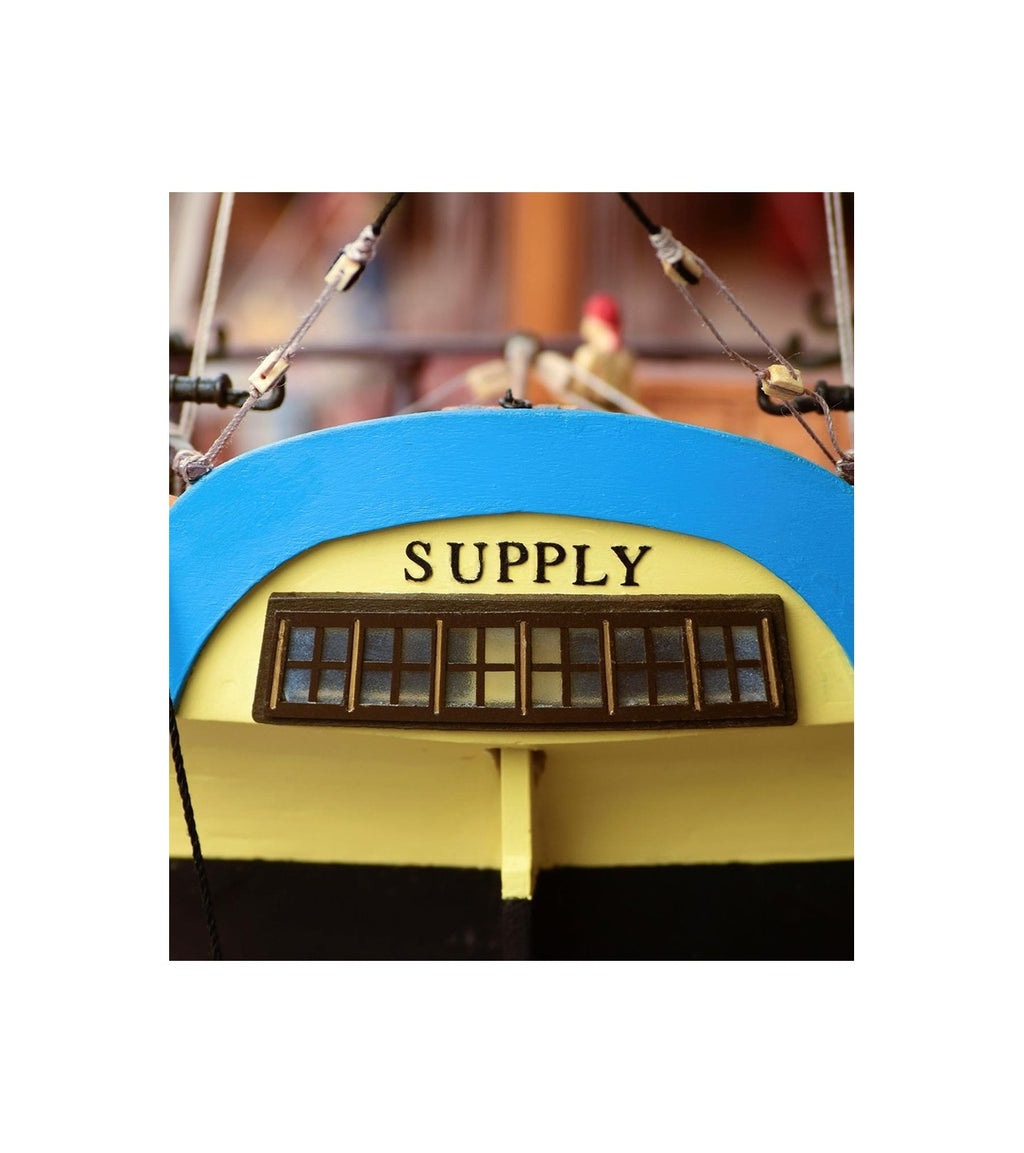 First Fleet Brig HMS Supply. 1:50 Wooden Model Ship Kit