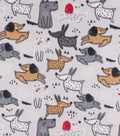Happy Dog Blizzard Fleece Fabric