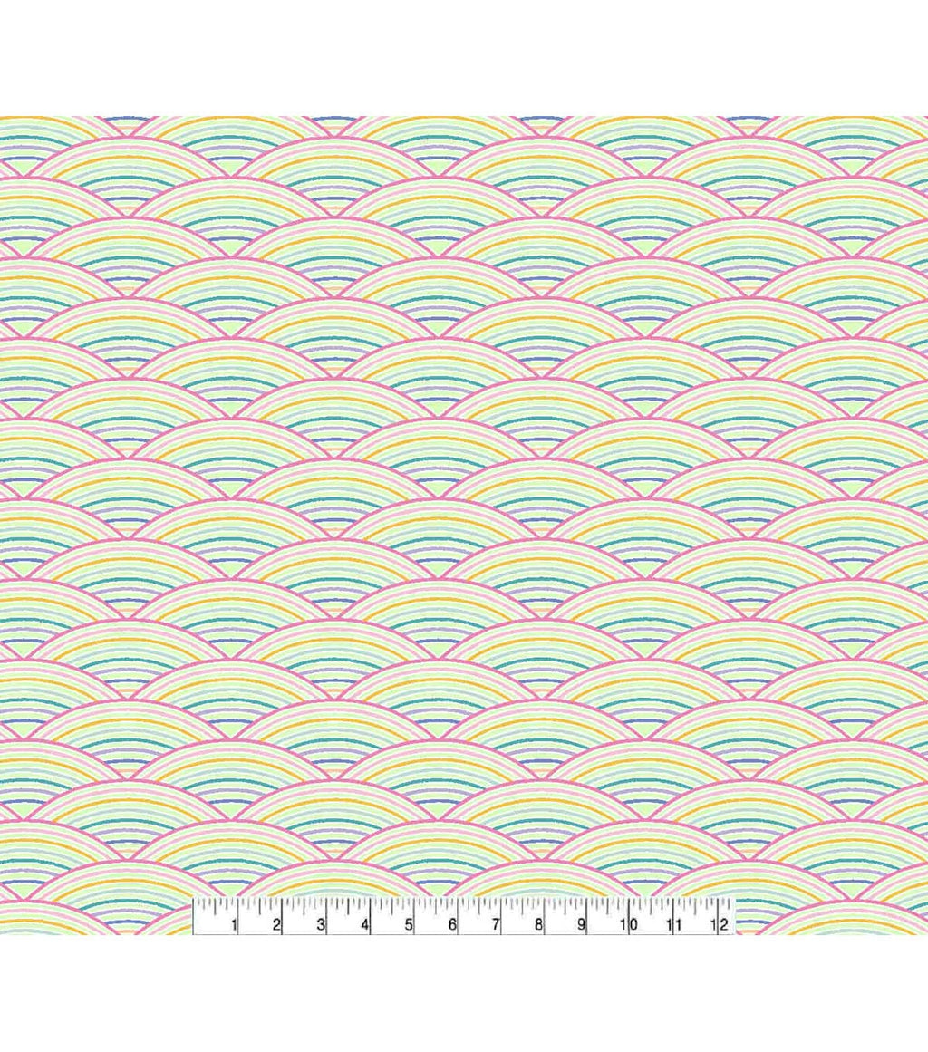 Rainbow Super Snuggle Flannel Fabric