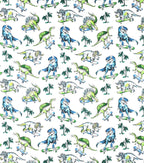 Super Snuggle Skateboarding Dinos Flannel Fabric