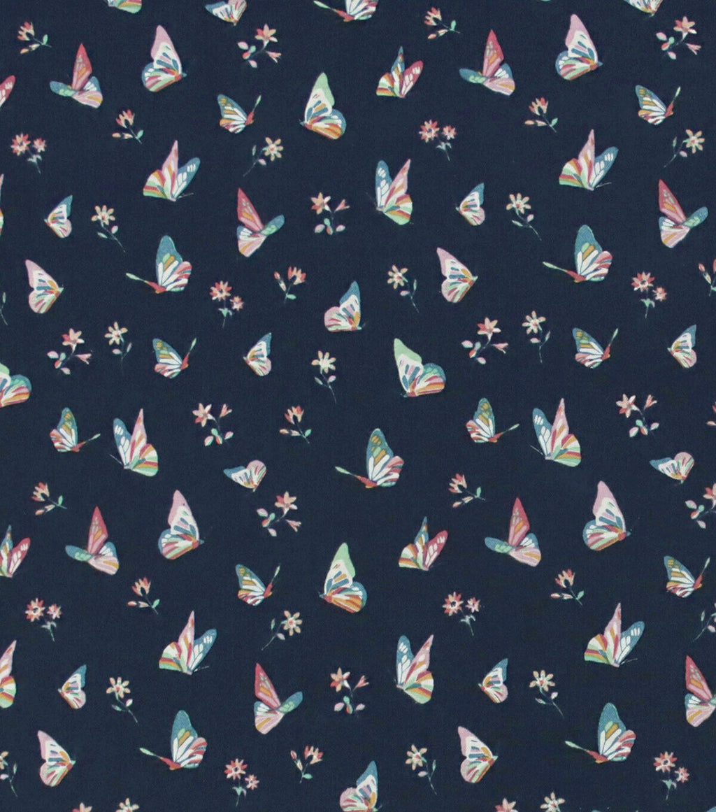 Butterflies & Flowers Super Snuggle Flannel Fabric