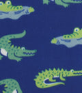 Multi Alligator Blizzard Fleece Fabric