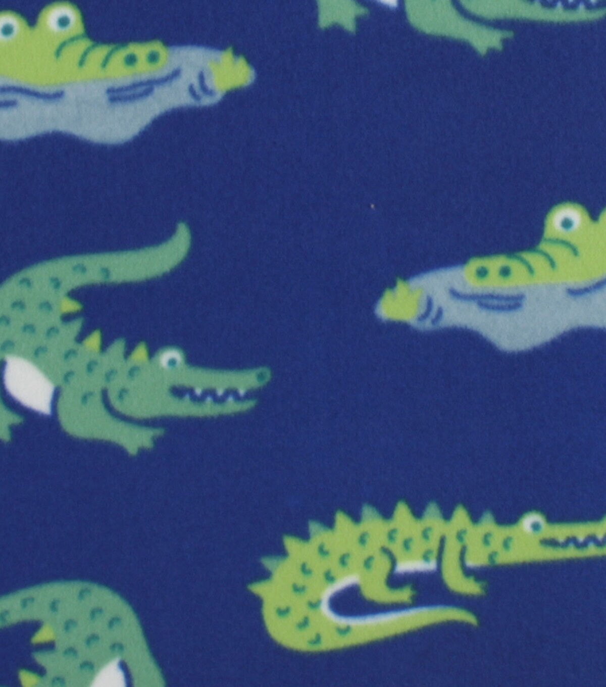 Multi Alligator Blizzard Fleece Fabric