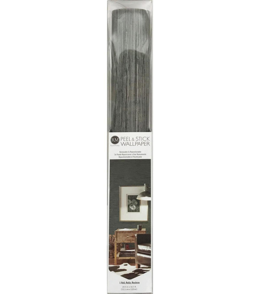 RoomMates Wallpaper Grey Grasscloth