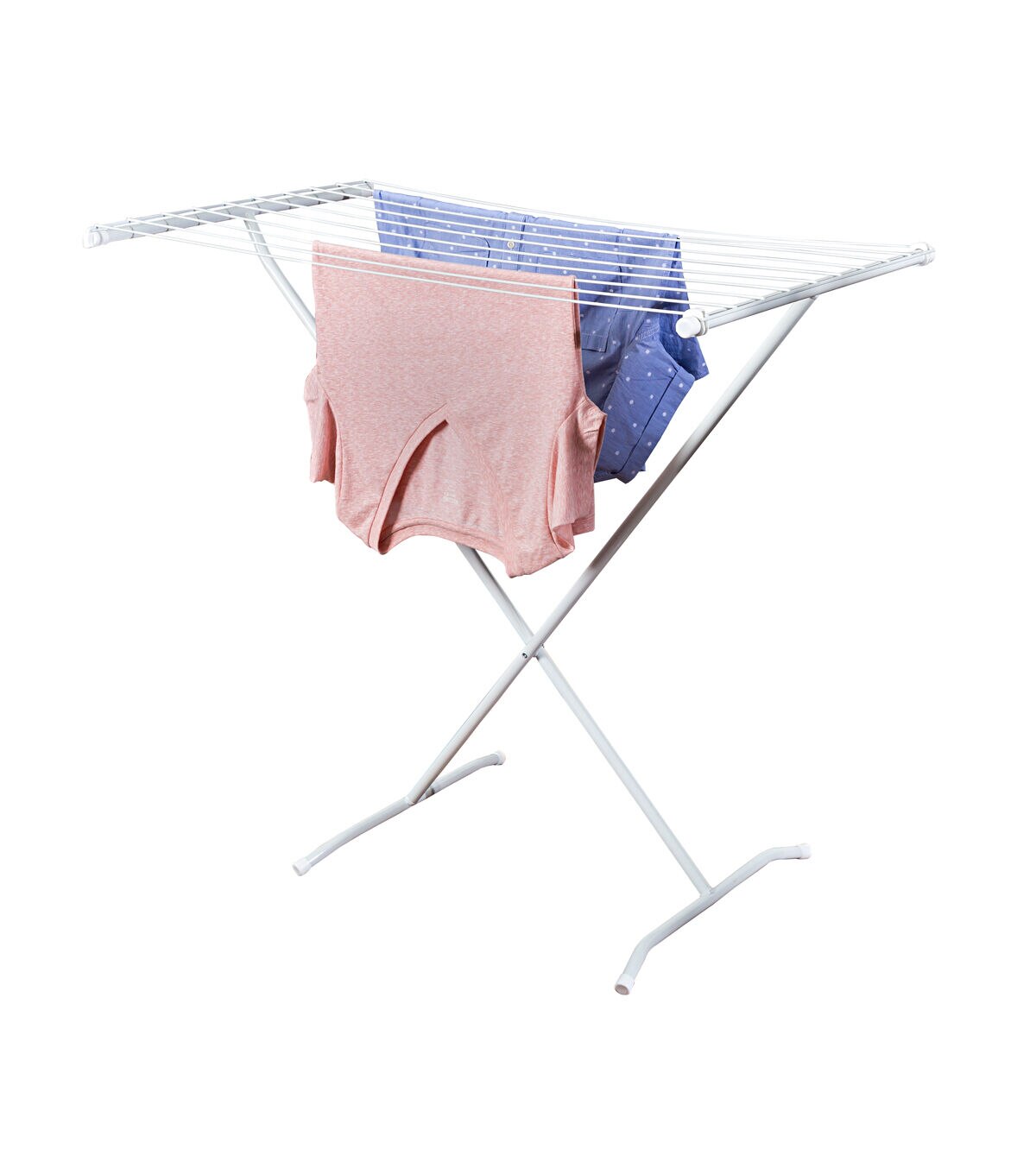 Honey Can Do 35.5 x 32 White Metal Folding X Frame Drying Rack