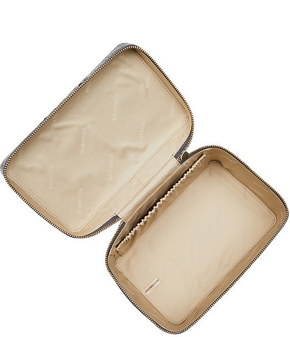 Melbourne Collection Charmaine Travel Nocturnal Leather Makeup Bag
