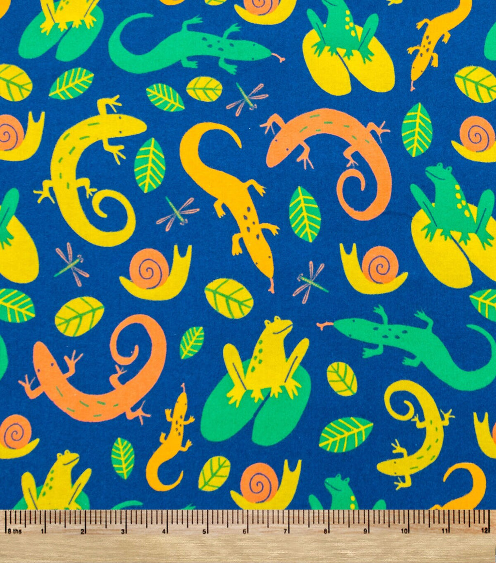 POP! Reptiles Super Snuggle Flannel Fabric