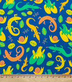 POP! Reptiles Super Snuggle Flannel Fabric