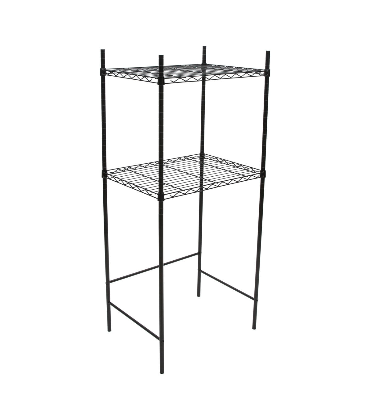 Organize It All 53 Black Fridge & Microwave Stand
