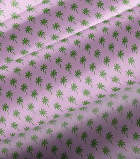 Fabric Traditions Palm Trees on Pink Novelty Cotton Fabric