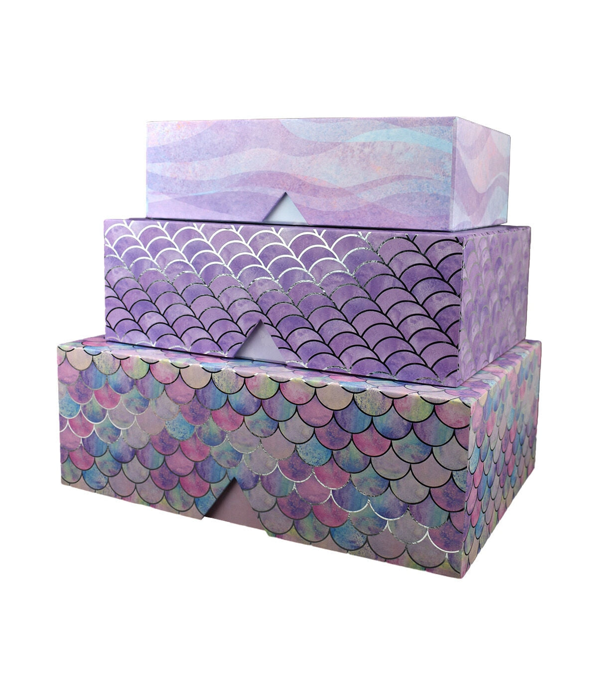 15 Bright Mermaid Scales Fliptop Box by Hudson 43