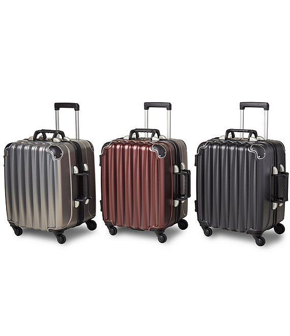 VinGardeValise Petite 8-Bottle Wine Suitcase Spinner Suitcase