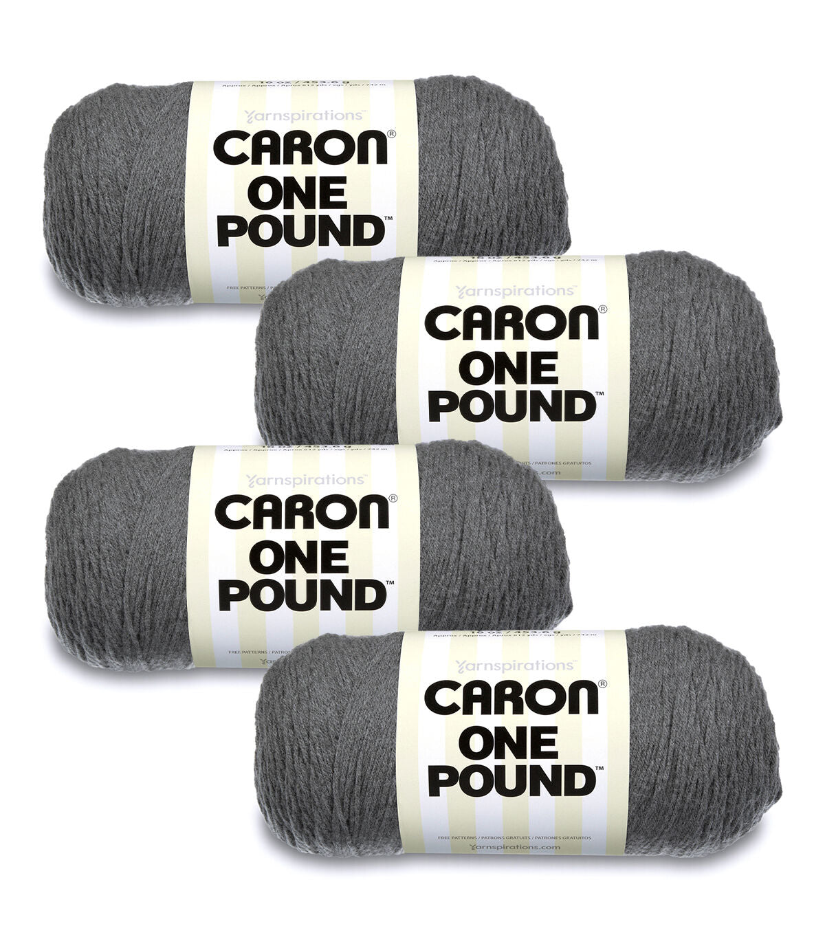 Caron One Pound 812yds Worsted Acrylic Yarn 4 Bundle