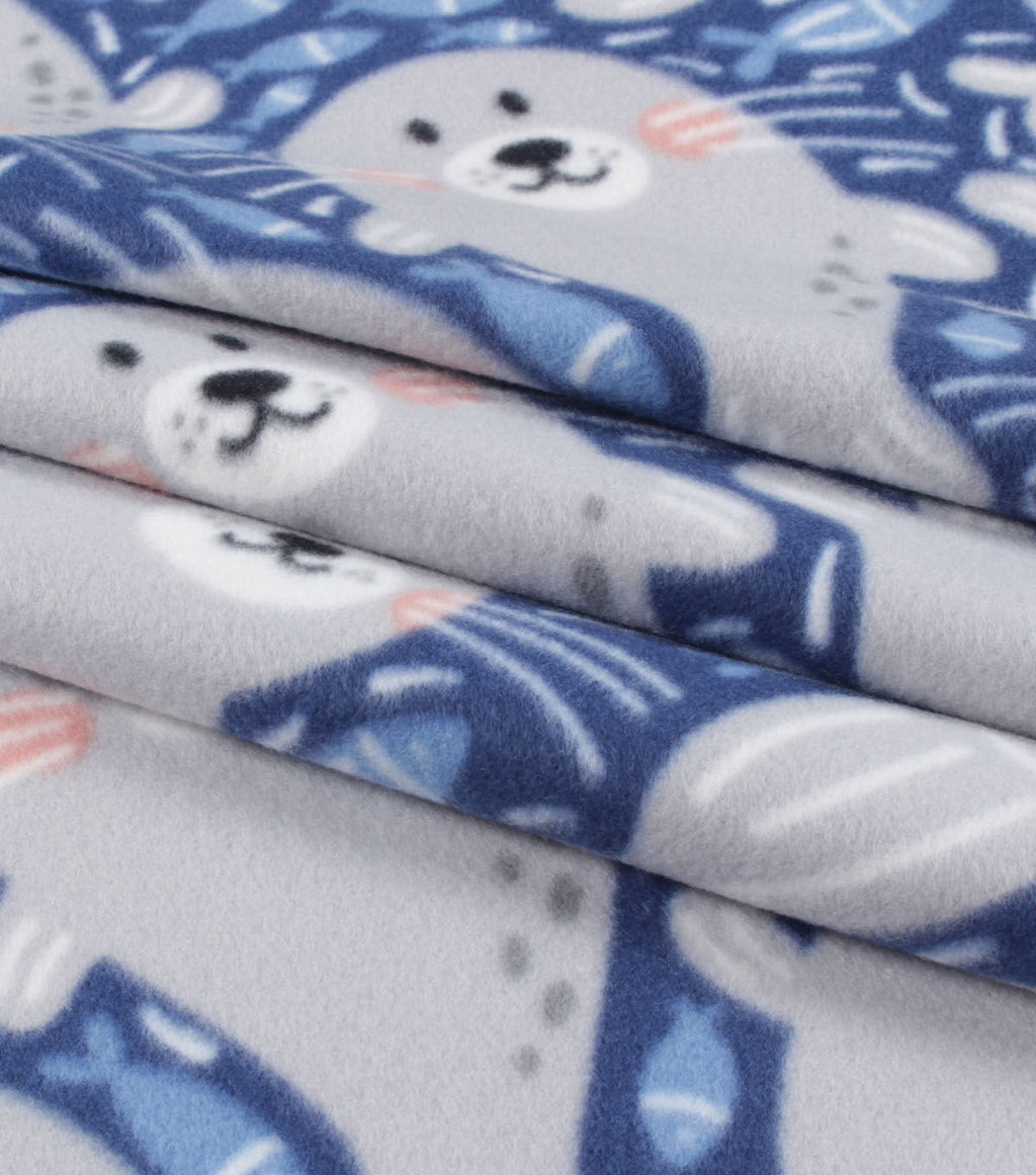 Seals Blizzard Fleece Fabric