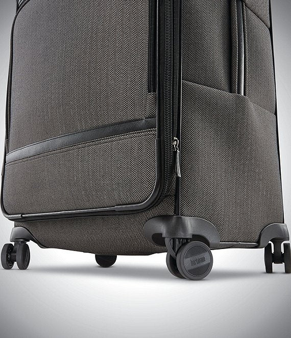 Herringbone Deluxe Large Expandable Spinner Suitcase