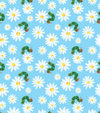 Eric Carle Caterpillar Daisies Cotton Fabric