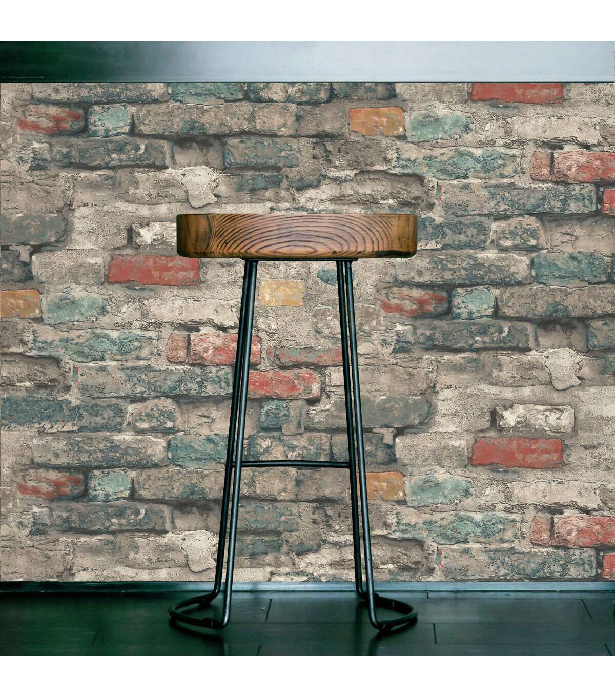 RoomMates Wallpaper Brick Alley