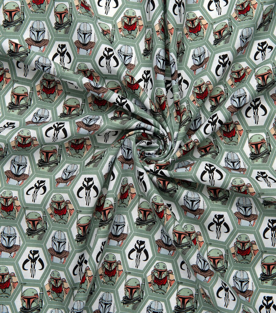 Mandalorian Clad In Beskar Armor Cotton Fabric
