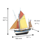Tuna Boat Marie Jeanne. 1:50 Wooden Fishing Boat Model Kit