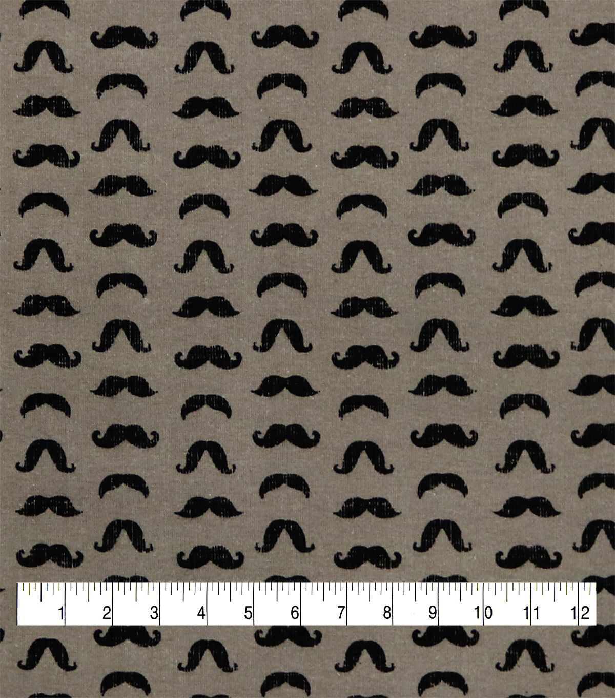 Moustaches Super Snuggle Flannel Fabric