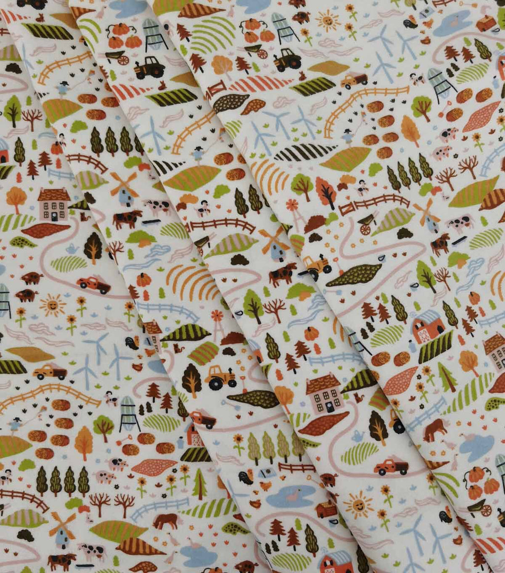Farm Land Super Snuggle Flannel Fabric