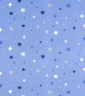 Snow Geo Blizzard Prints Fleece Fabric