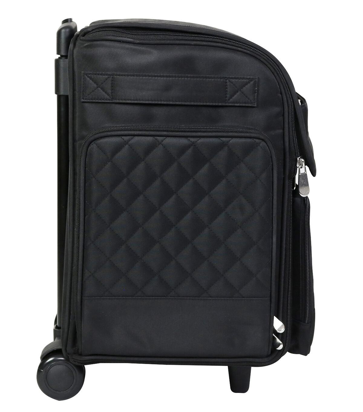 Everything Mary 17.5 Black Quilted Rolling Papercraft Craft Case