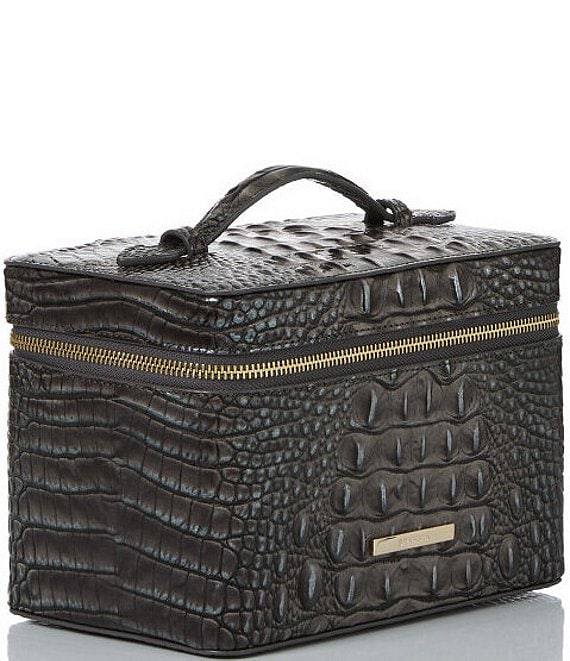 Melbourne Collection Charmaine Travel Nocturnal Leather Makeup Bag