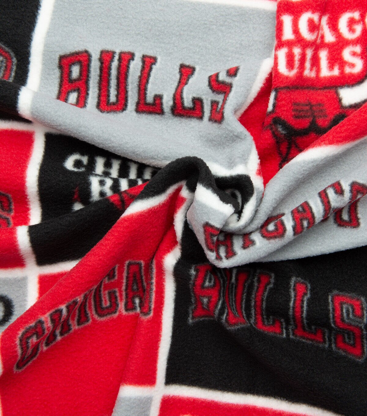 Chicago Bulls Fleece Fabric Block