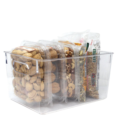 11 Clear Plastic Storage Bins 3pk by Top Notch