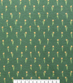 Green Daisy Super Snuggle Flannel Fabric