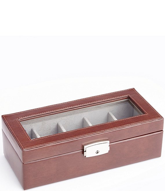 Aristo Leather Five Slot Watch Box