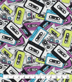 Cassettes Super Snuggle Flannel Fabric