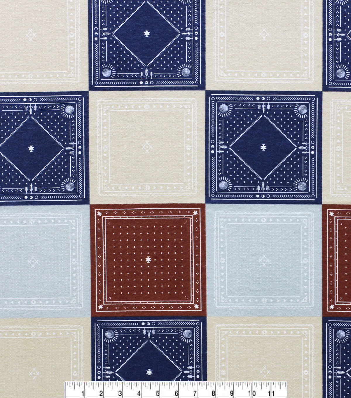 Bandana Patch Super Snuggle Flannel Fabric