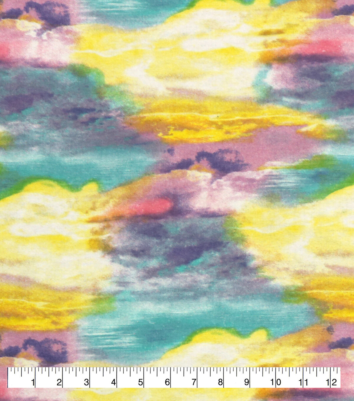 Rainbow Cloud Blender Super Snuggle Flannel Fabric